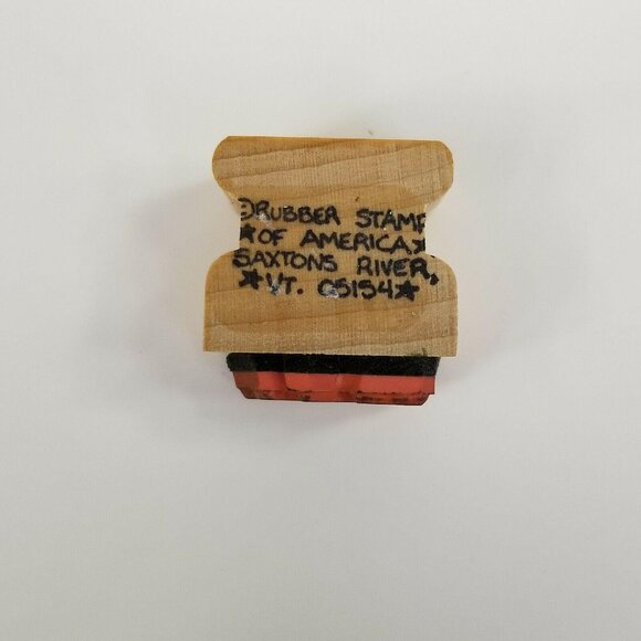 Vintage Rubber Stamps Lot Christmas Tree Bells Teddy Bear Peace Heart Holiday - Picture 5 of 12